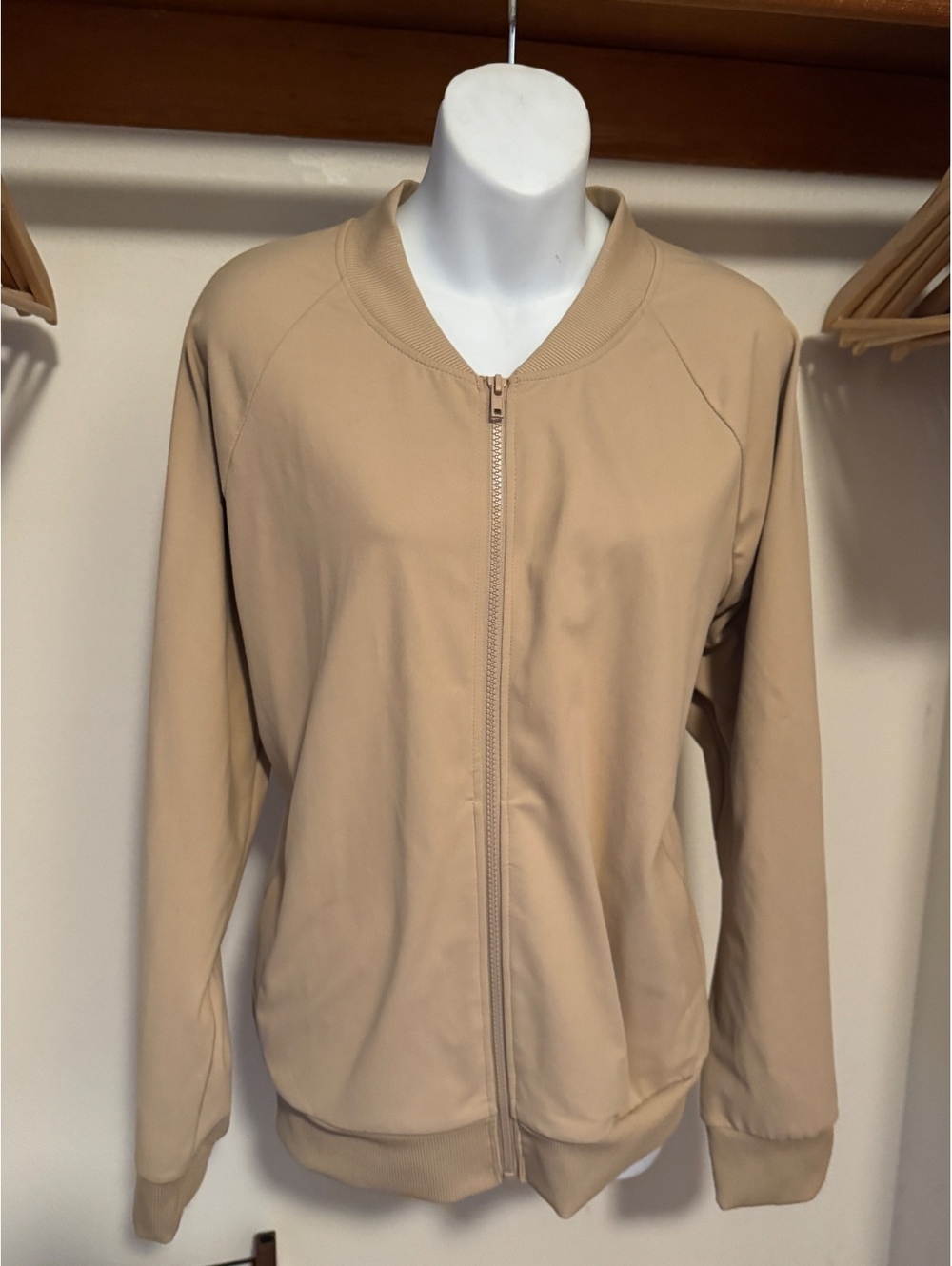 Threads 4 Thought ReActive Beige Zip-Up Athletic Jacket XXL